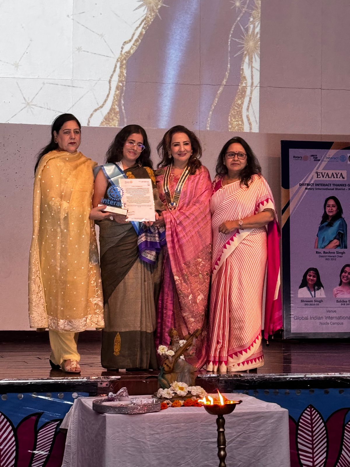 Interact Club Receives Celestial Honour Award